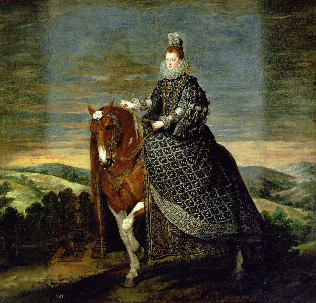 Itävallan kuningatar Margaretan (1584-1611) muotokuva 1629-35 tekijältä Diego Velázquez