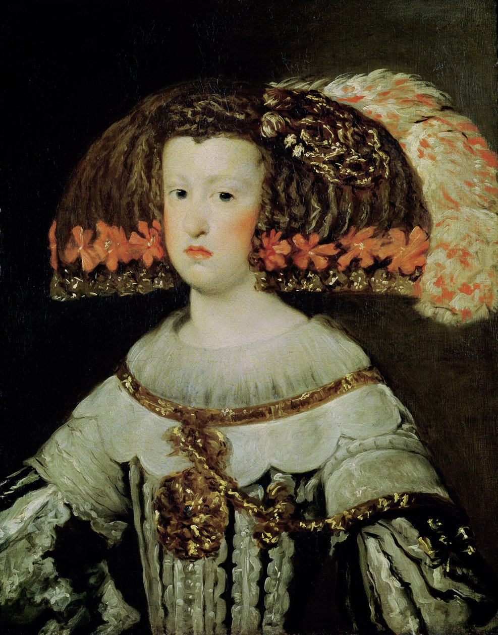 Espanjan kuningatar Maria Annan (1635-1696) muotokuva tekijältä Diego Velázquez