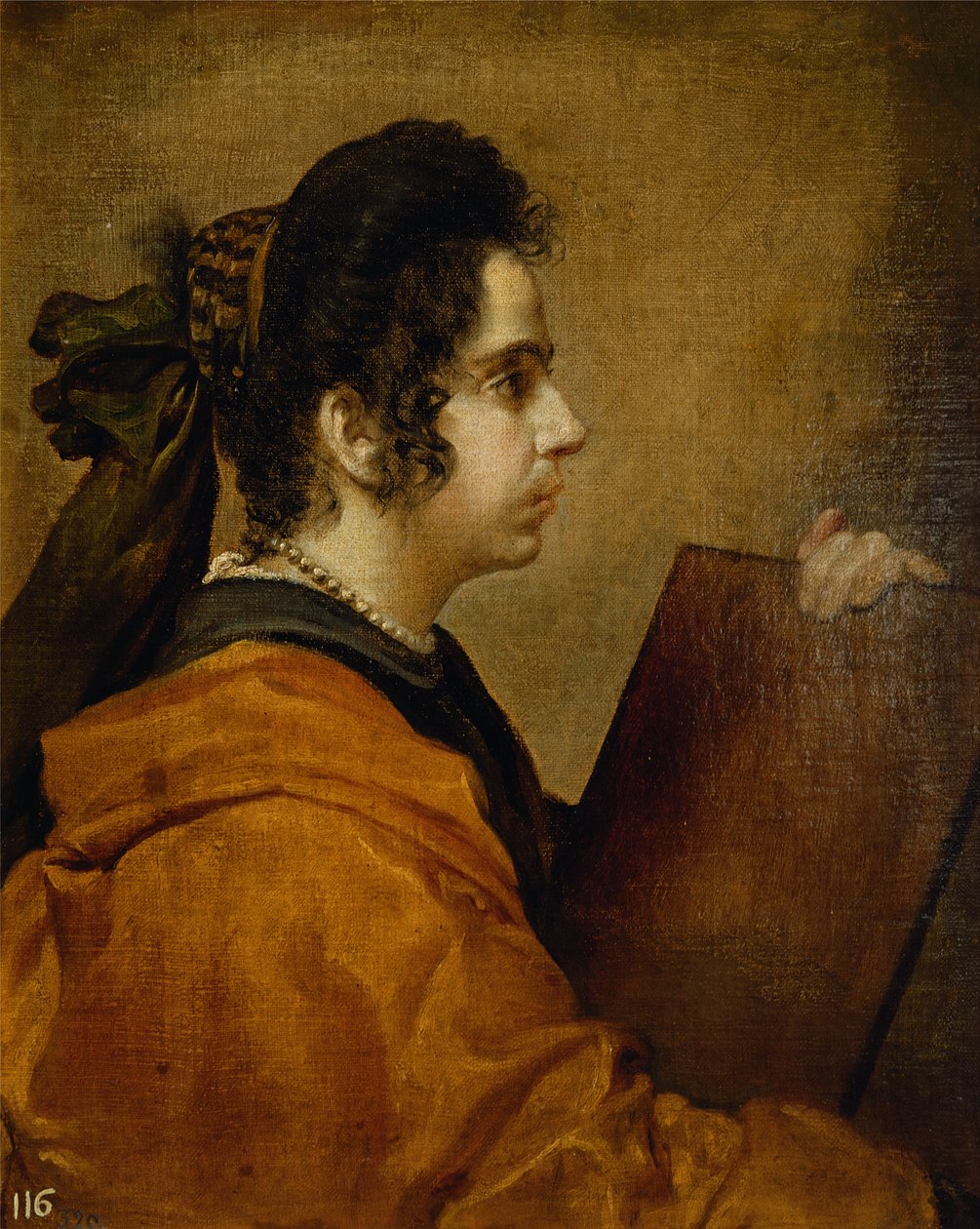 Muotokuva, jonka oletetaan esittävän Juana Pachecoa Sibylliana. tekijältä Diego Velázquez