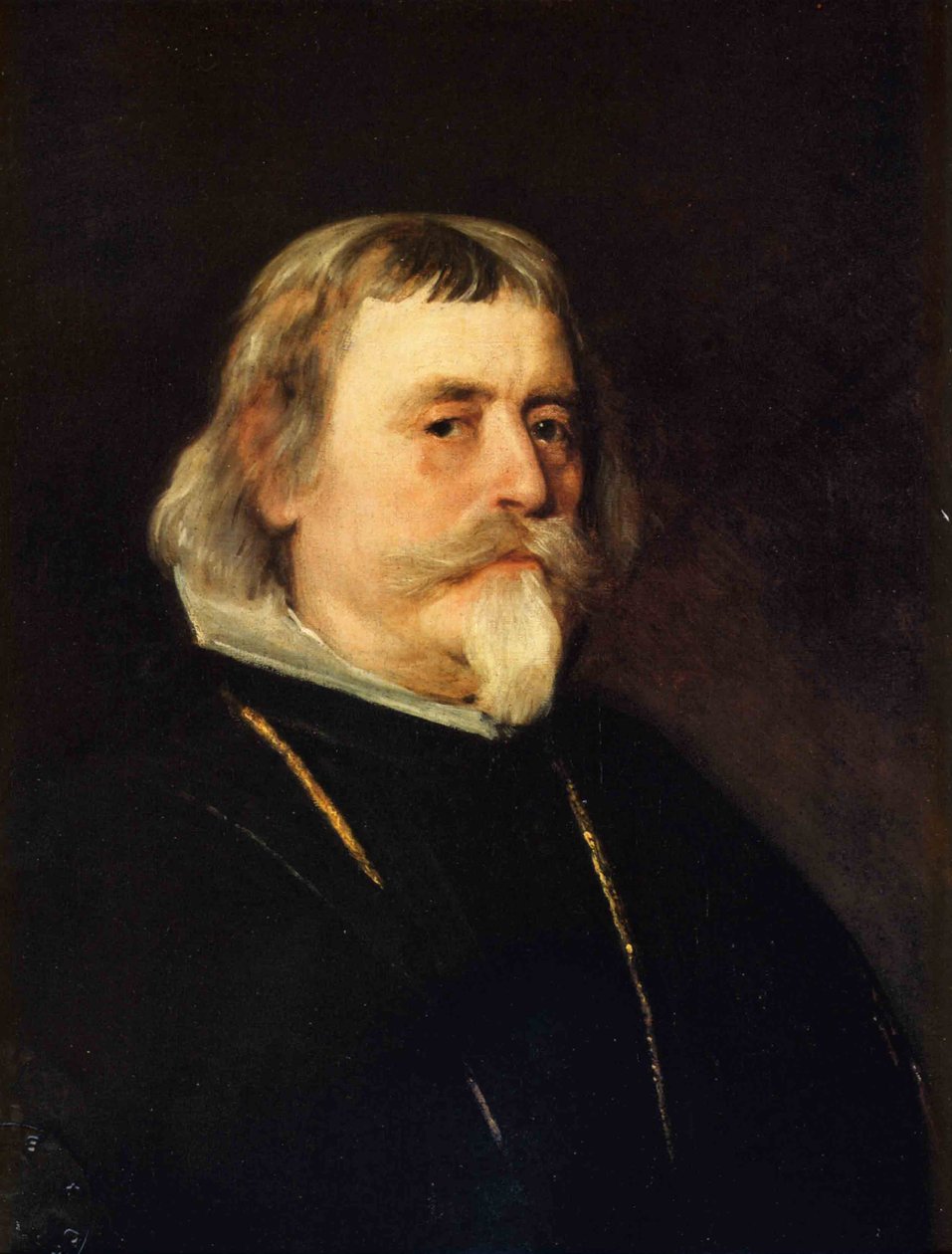 Porträt eines alten Herrn mit goldener Kette und Ordenskreuz, Detail tekijältä Diego Velázquez