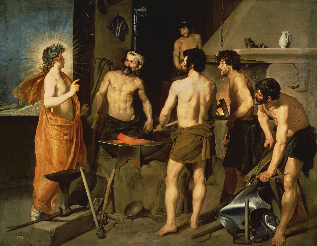 Vulcanin takomo, 1630 tekijältä Diego Velázquez