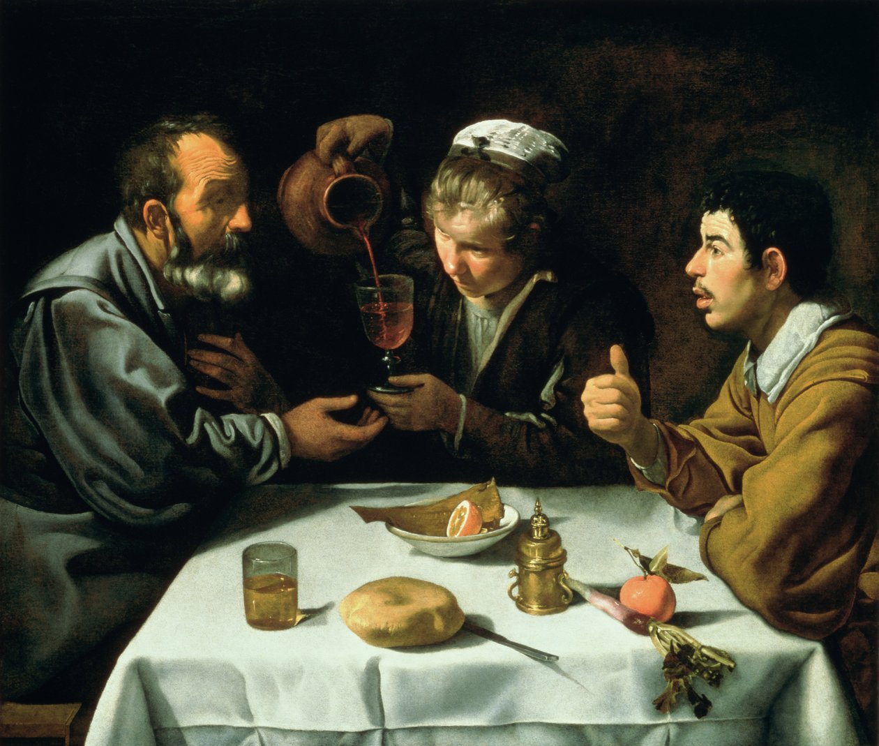Lounas, 1620 tekijältä Diego Velázquez
