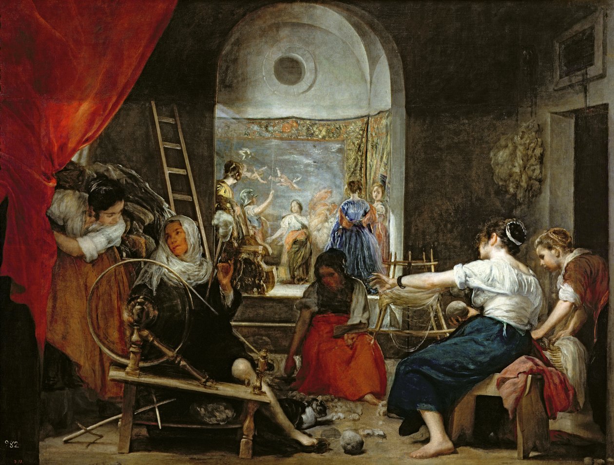 The Spinners tai The Fable of Arachne, 1657 (katso lisätietoja kohdasta 36741) tekijältä Diego Velázquez