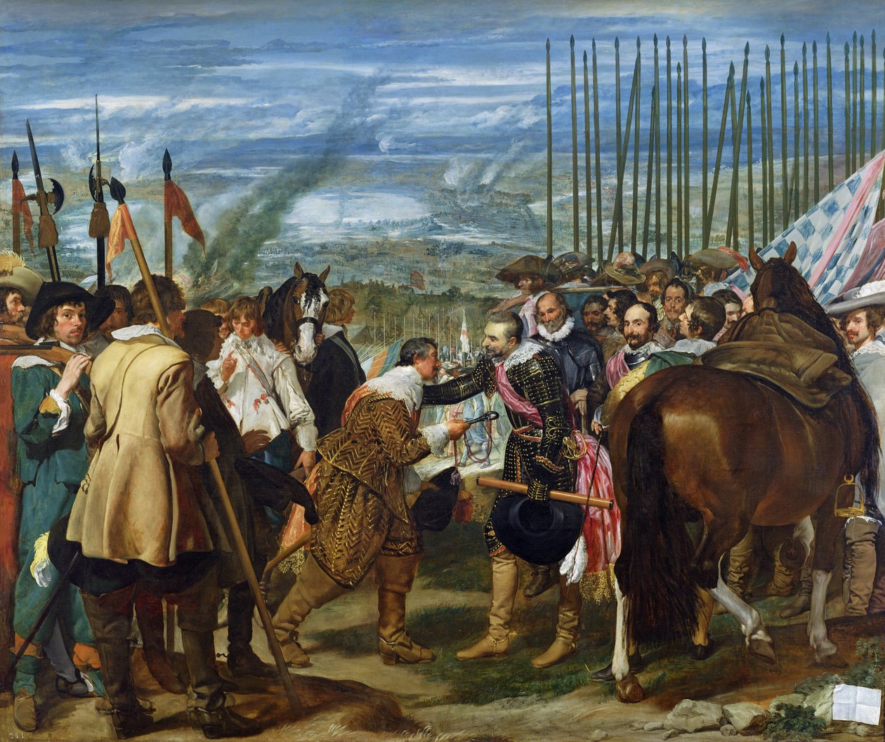 Bredan antautuminen, 1625, n. 1635 (katso myös 68345) tekijältä Diego Velázquez