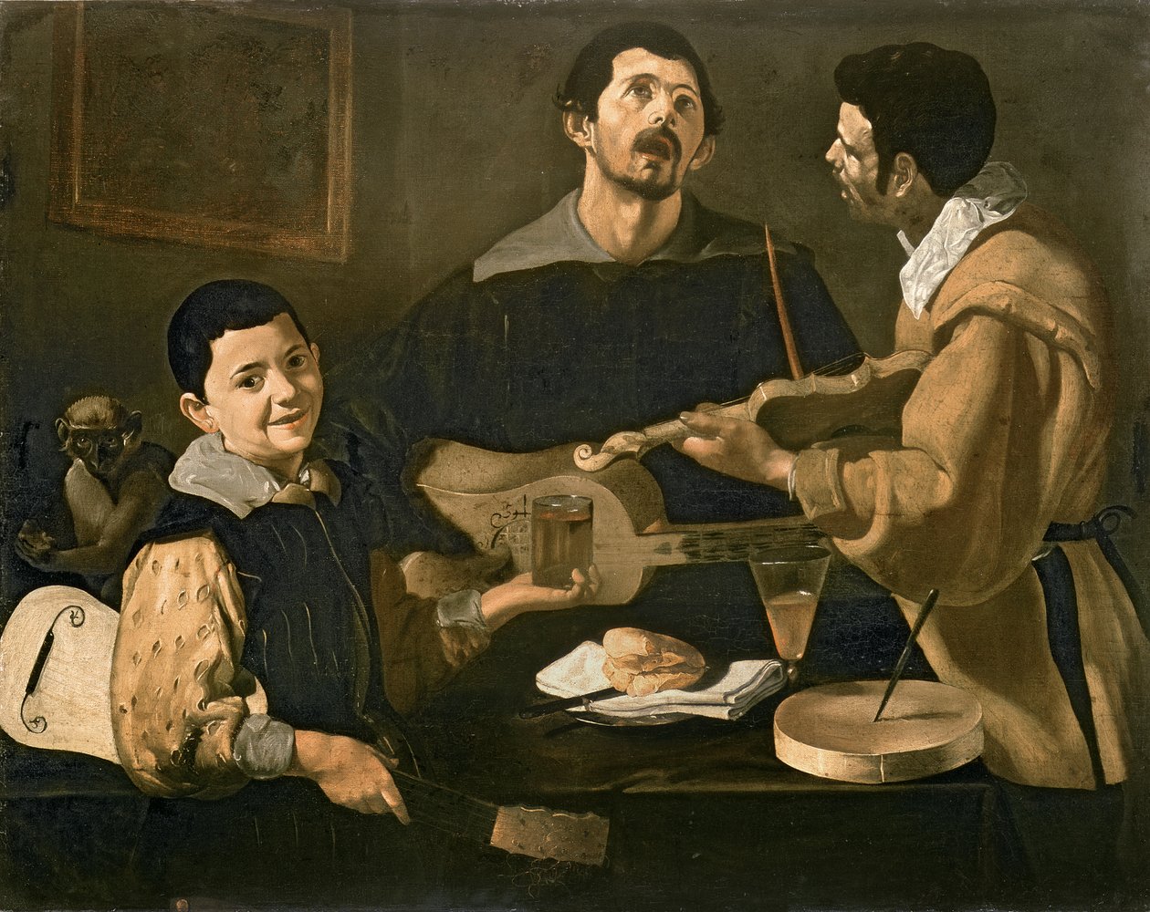 Kolme muusikkoa, 1618 tekijältä Diego Velázquez