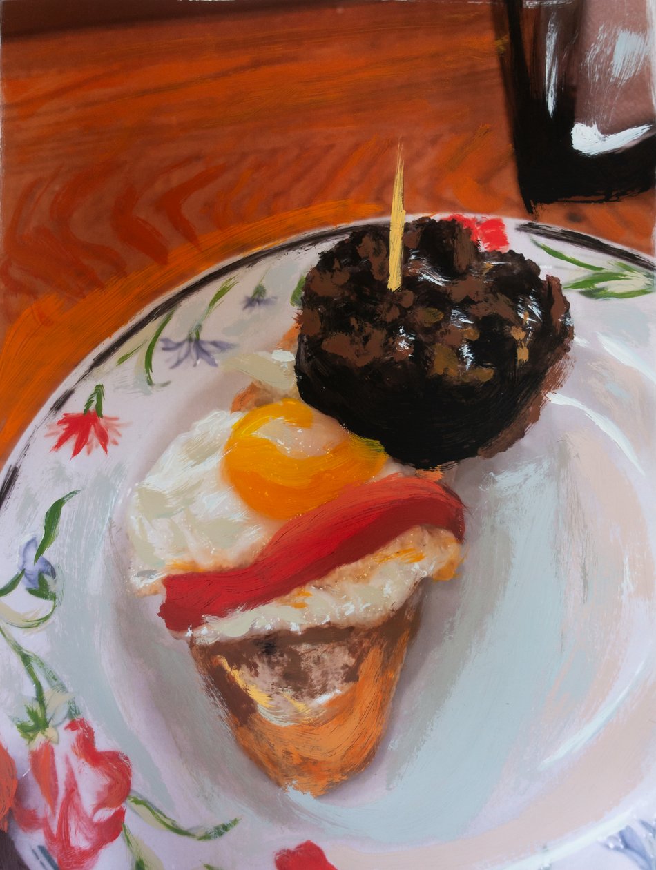 Cojonudo, 2018 (akryylimaali painetulle valokuvalle) tekijältä Diego Beyro