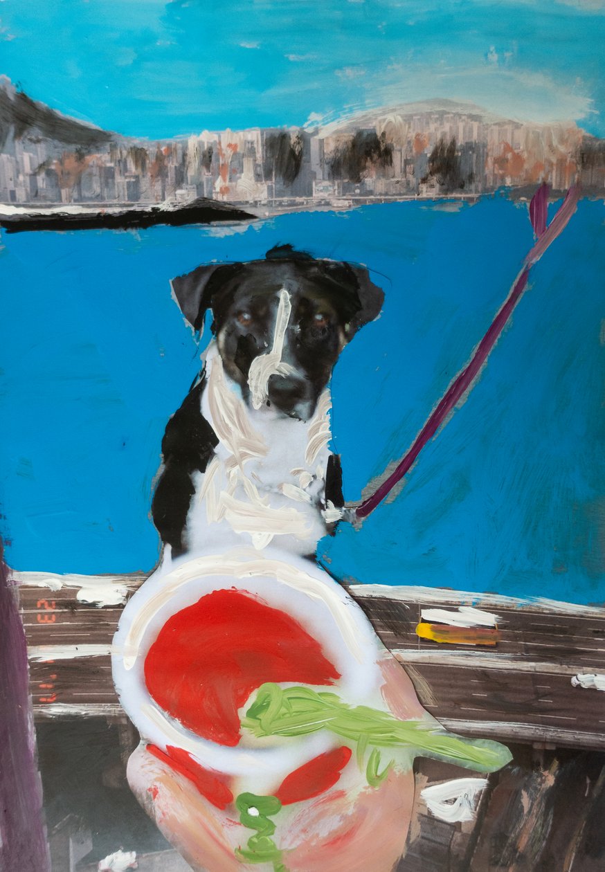 Roma out of scale look at the clamato, 2018 (akryylimaali tulostetulle valokuvalle) tekijältä Diego Beyro