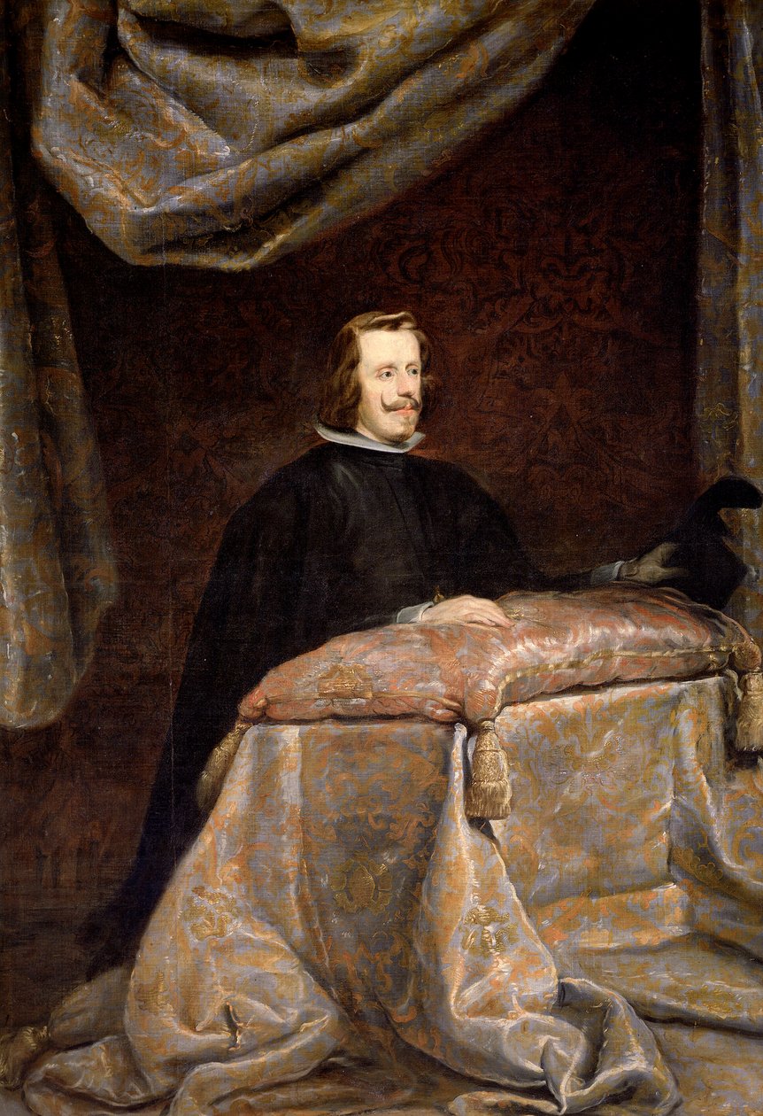 Filippus IV rukouksessa, n. 1655 (öljy kankaalle) tekijältä Diego Rodriguez de Silva (studio of) Velazquez
