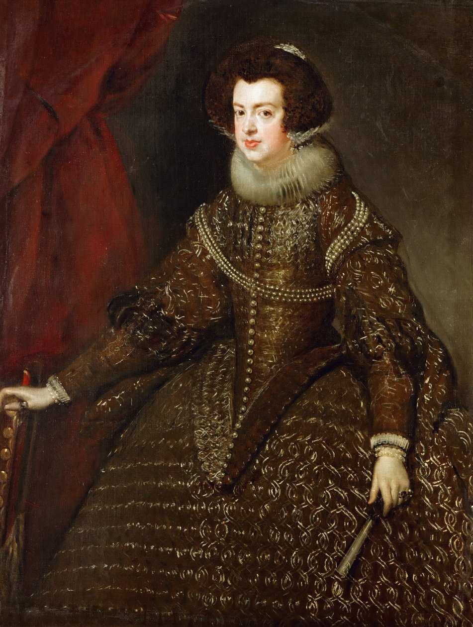 Barokki: Muotokuva Elisabeth Ranskasta (1602-1644), Espanjan kuningatar puoliso par Velazquez, Diego (1599-1660) tekijältä Diego Velázquez