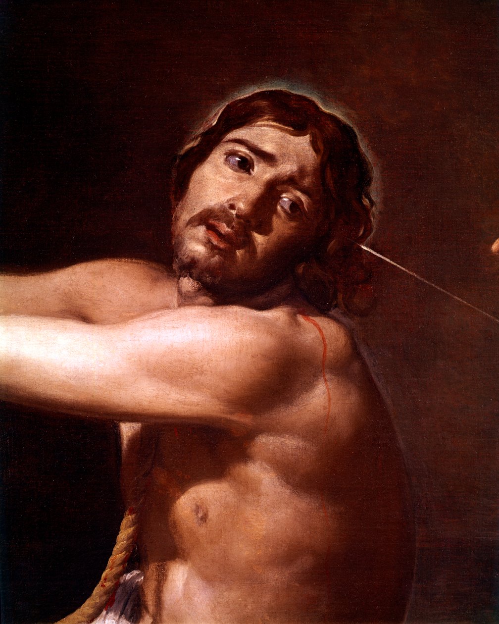 Yksityiskohta Kristuksesta kristillisen sielun harkitseman liputuksen jälkeen, n. 1628-29 tekijältä Diego Velázquez