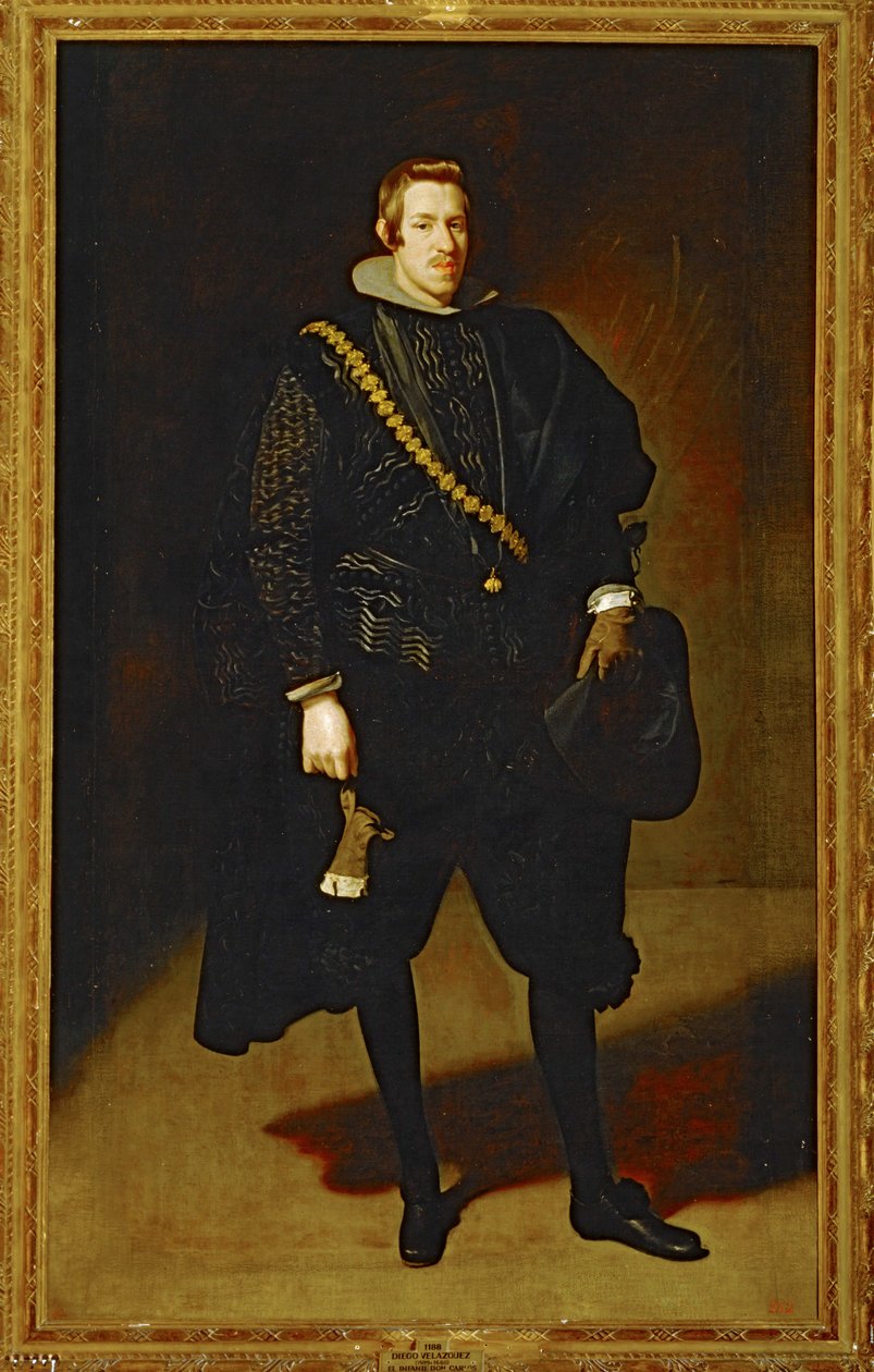 Don Carlos, Espanjan lapsi, Filip II:n poika ... (maalaus kankaalle) tekijältä Diego Rodriguez de Silva y Velazquez