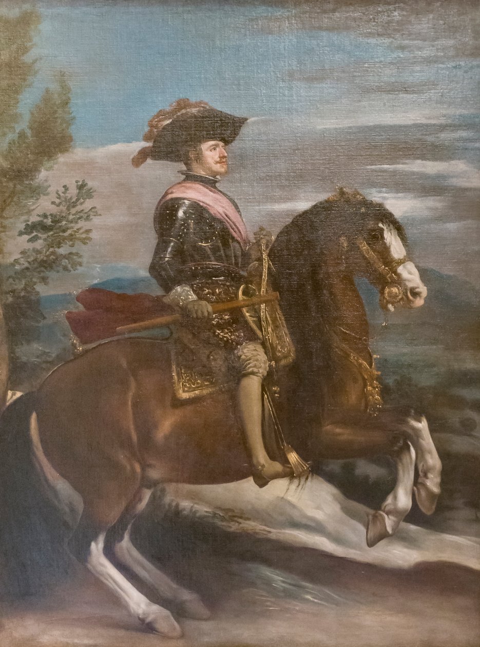 Philip IV:n ratsastusmuotokuva tekijältä Diego Velázquez