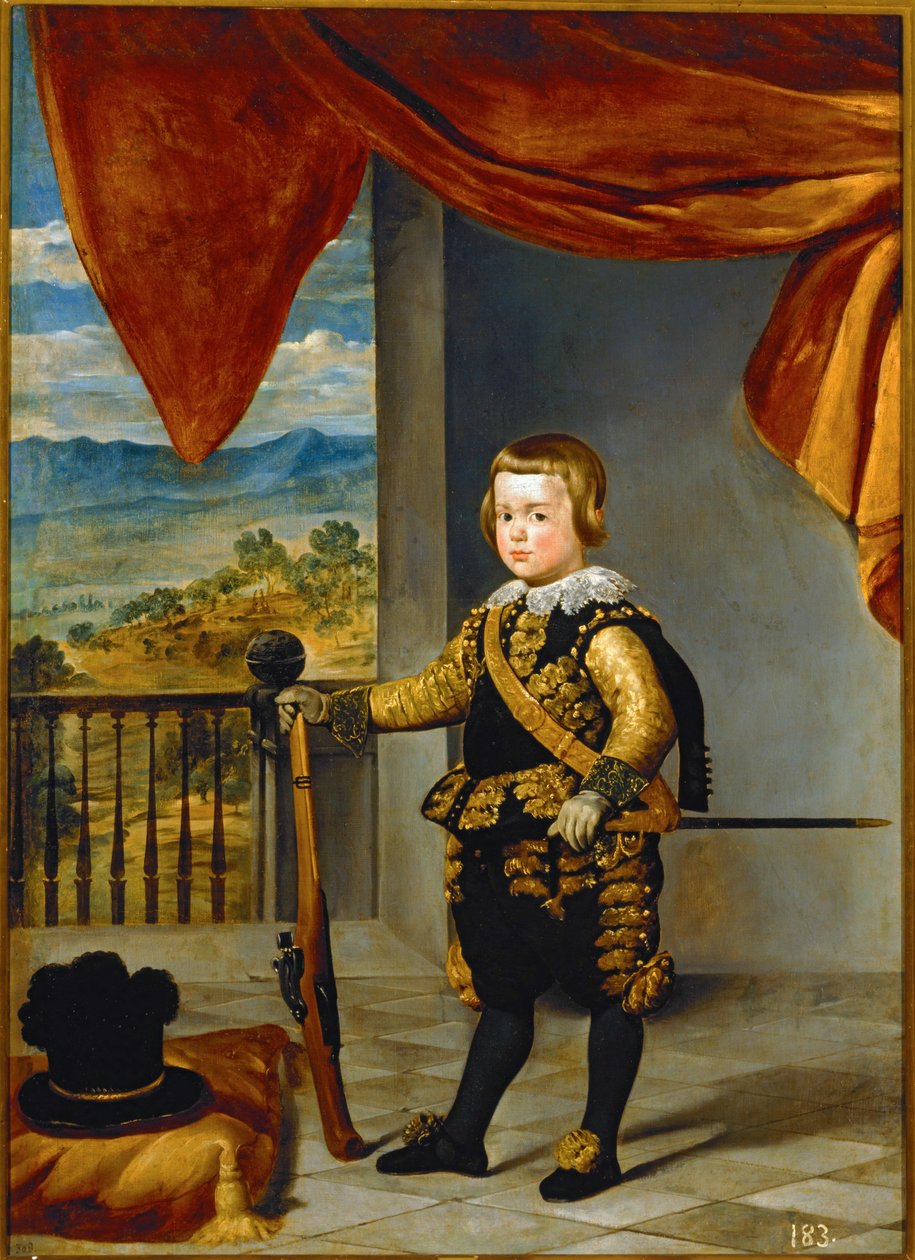 Lapsi Baltasar Carlos ... (maalaus kankaalle) tekijältä Diego Rodriguez de Silva y Velazquez