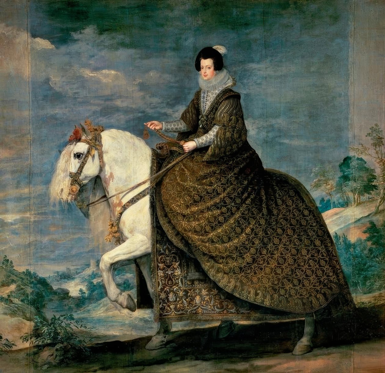 Isabella von Bourbon tekijältä Diego Velázquez