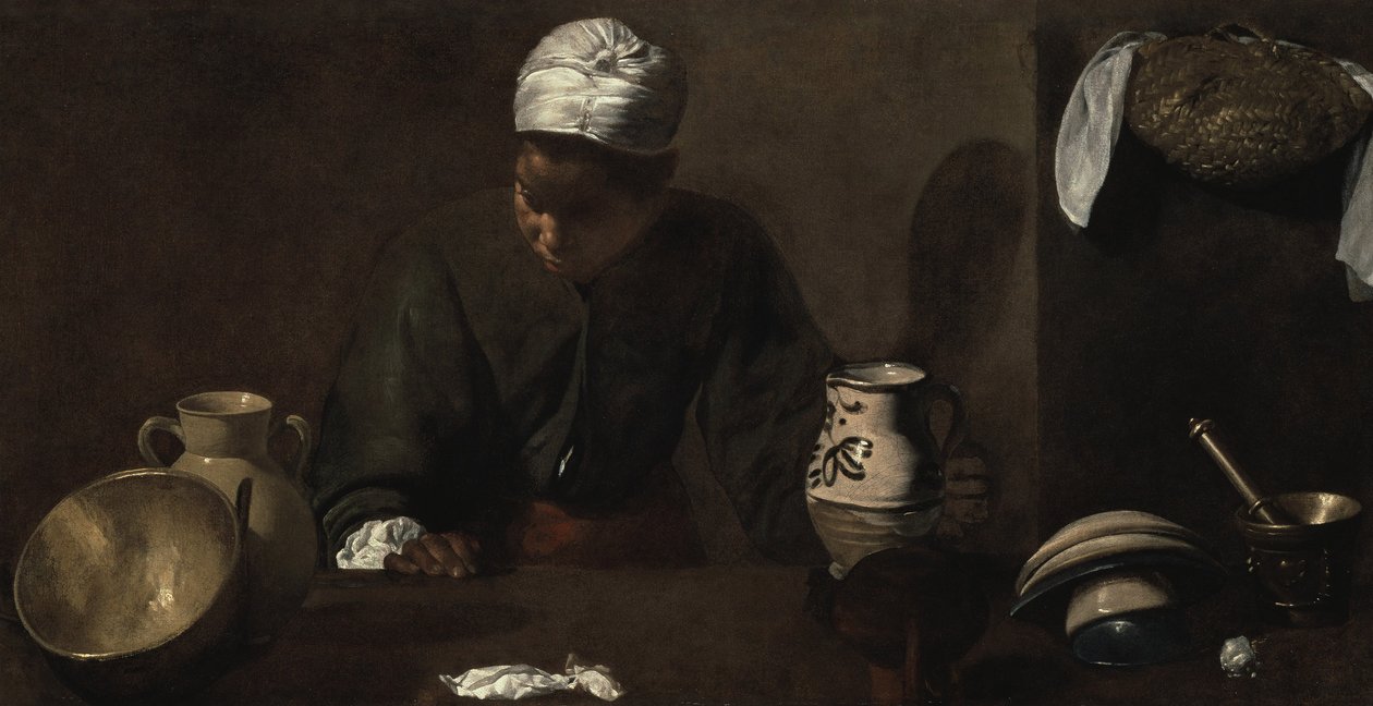 Keittiökohtaus, 1618-20 tekijältä Diego Velázquez