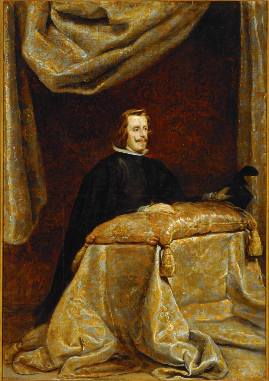 Philip IV Espanjan, rukoileva ... (maalaus kankaalle) tekijältä Diego Rodriguez de Silva y Velazquez