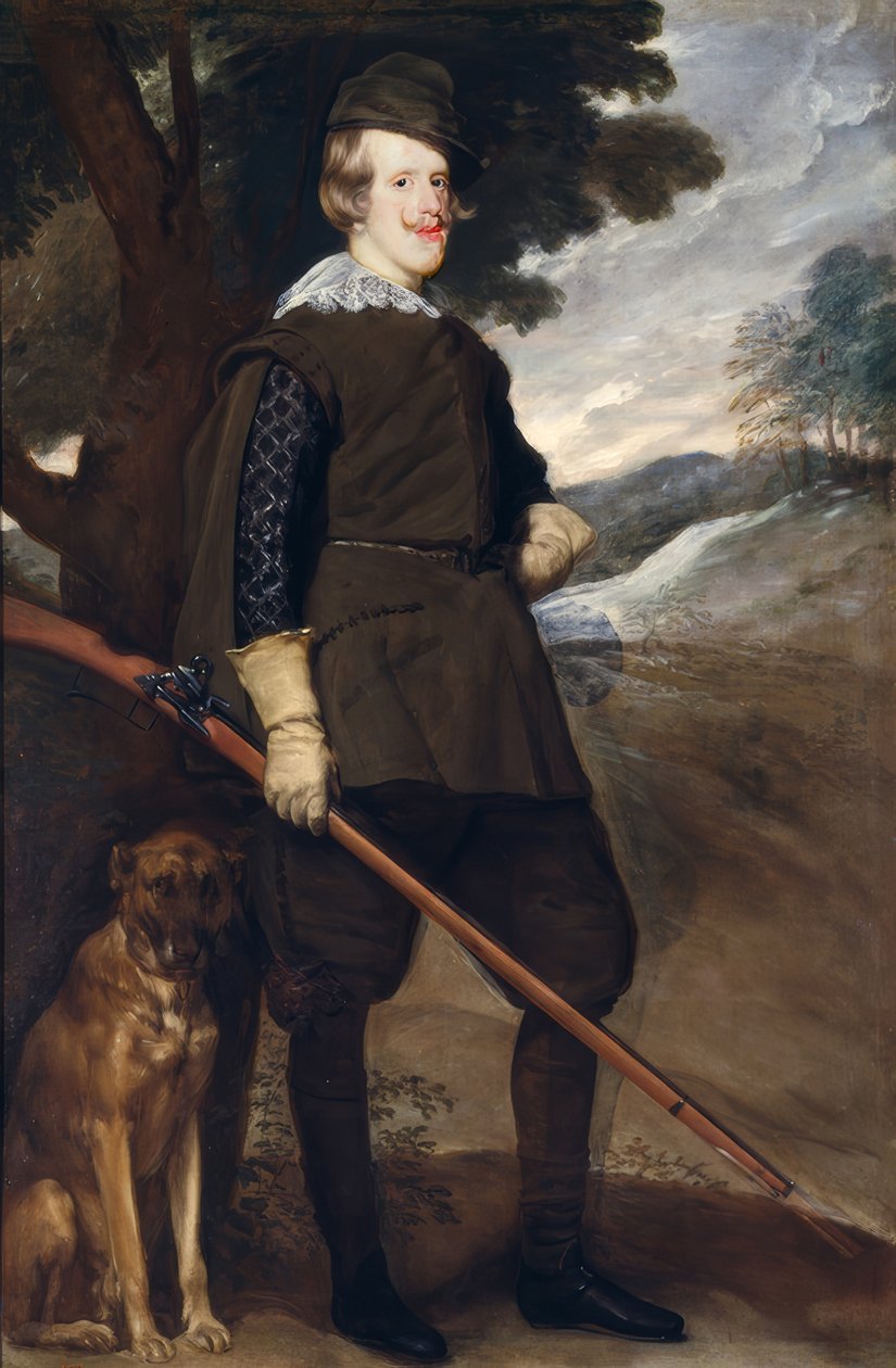 Filip IV. im Jagdkostüm tekijältä Diego Velázquez
