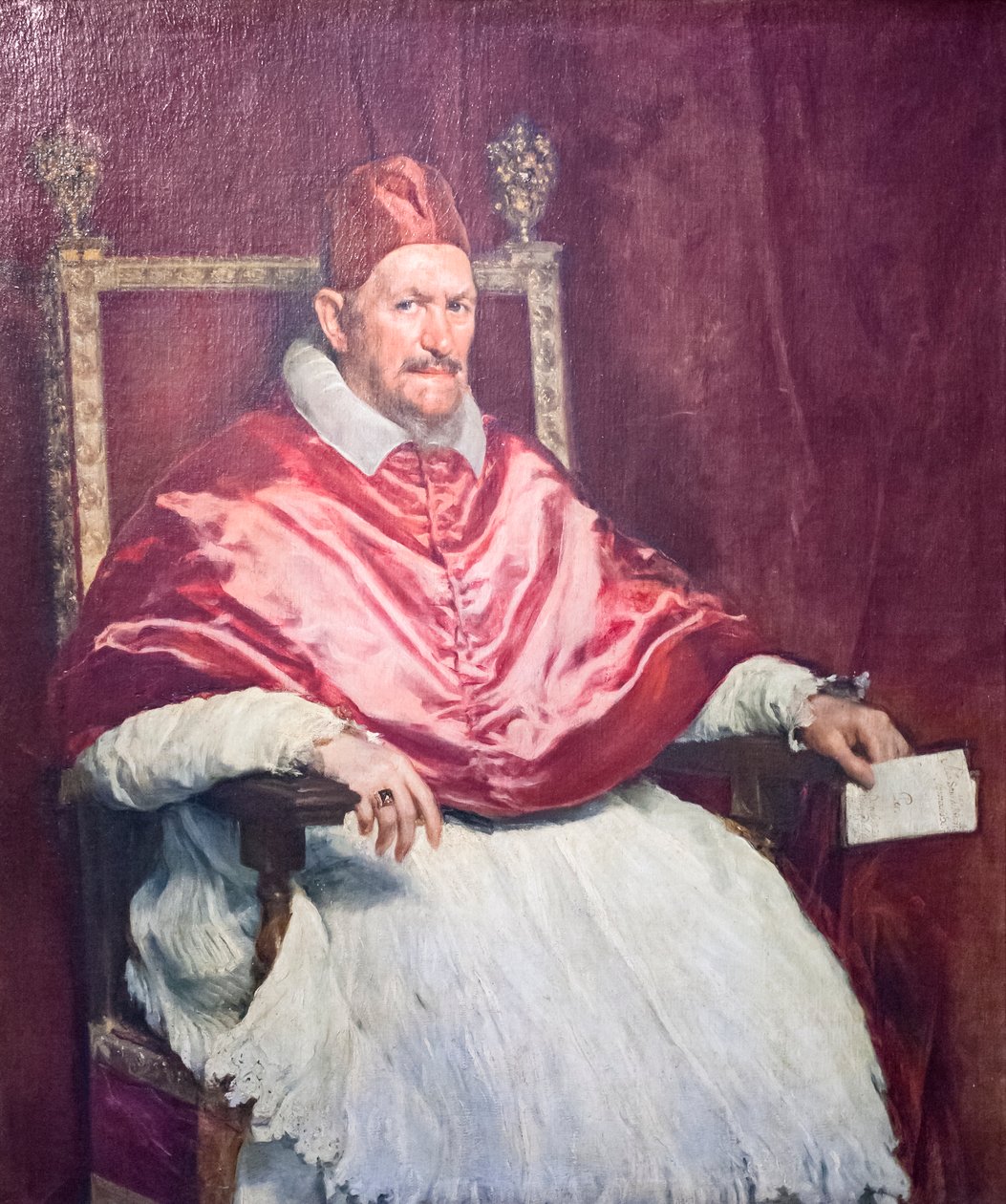 Paavi Innocentius X, nimeltään Giambattista Pamfili tekijältä Diego Velázquez