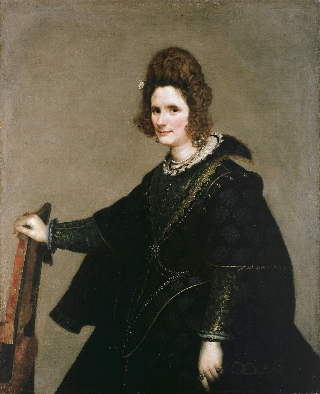 Diego Velasquezin (1599 - 1660) maalaus "Naisen muotokuva" Ec. Esp. 1630 noin Berliinin Staatliche Museen tekijältä Diego Velázquez