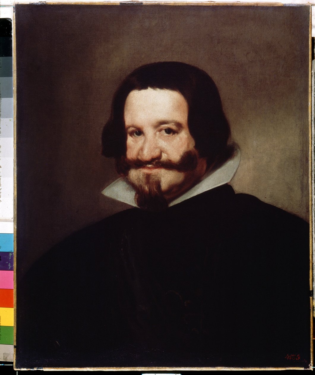 Olivaresin kreiviherttuan muotokuva. Gaspar de Guzman y Pimentel, Olivaresin kreivi ja Sanlucar la Mayorin herttua (1587-1645), Espanjan ministeri ja kuninkaallinen suosikki. Diego Velazquezin (1599-1660) maalaus. Öljy kankaalle, 6 tekijältä Diego Velázquez