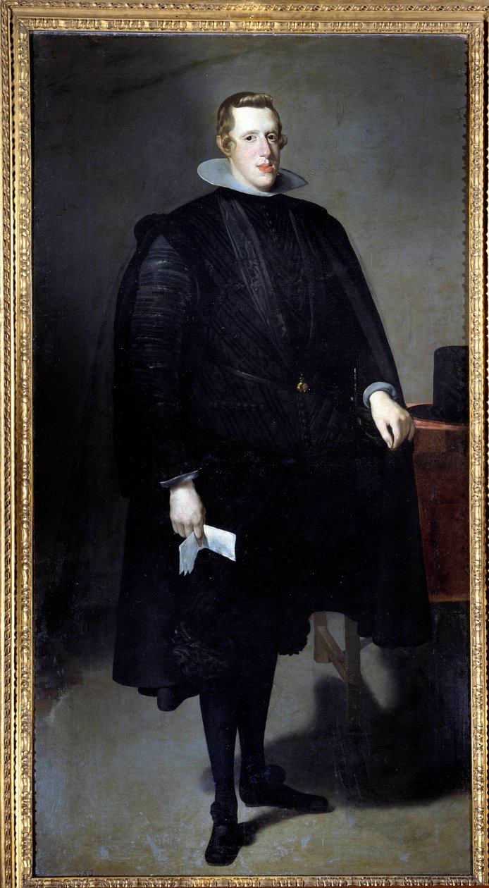 Muotokuva Philip IV:n (1605 - 1665) jalassa. Diego Rodriguez de Silva y Velasquezin (1599-1660) maalaus tekijältä Diego Velázquez