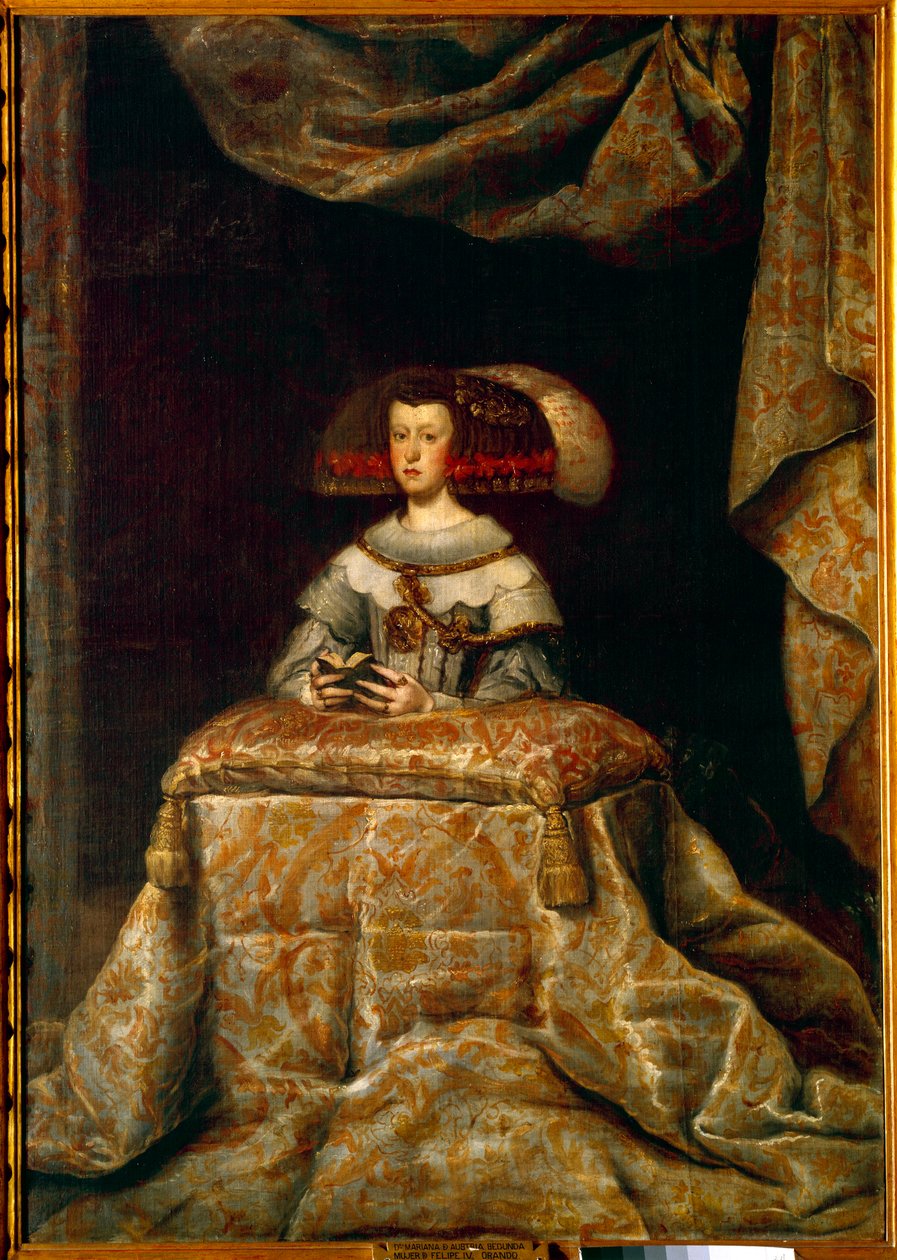 Muotokuva Itävallan Mariannista (1631-1696) rukouksessa (Maria Anne tai Mary Anne Itävallasta, espanjalaisen Philip IV:n toinen vaimo). Diego Velasquezin (1599-1660) maalaus ec. esp. tekijältä Diego Velázquez