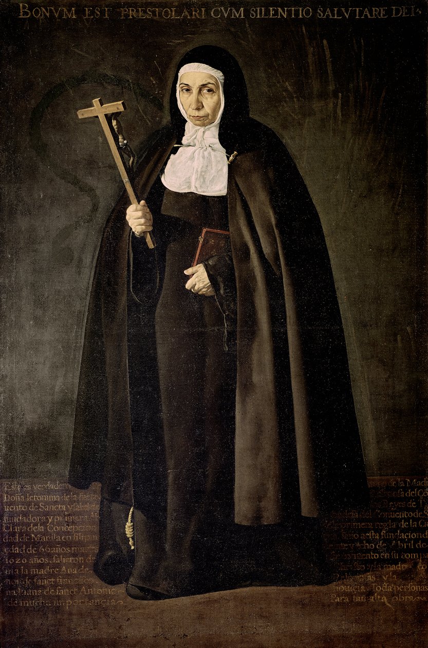 Äidin Jeronima de la Fuenten muotokuva tekijältä Diego Rodriguez de Silva y Velazquez