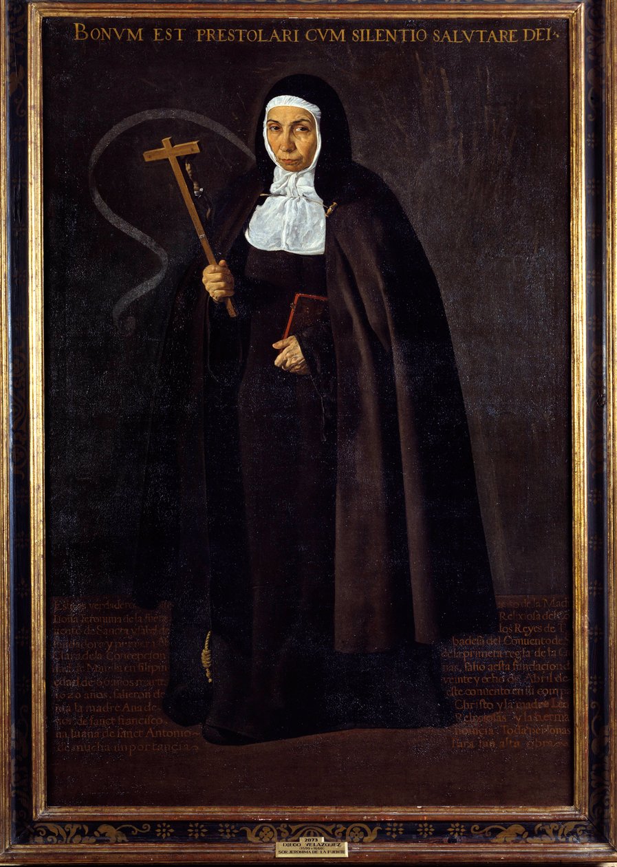 Äidin Jeronima de la Fuenten muotokuva. Diego Rodriguez de Silva y Velasquezin (1599-1660) maalaus tekijältä Diego Velázquez