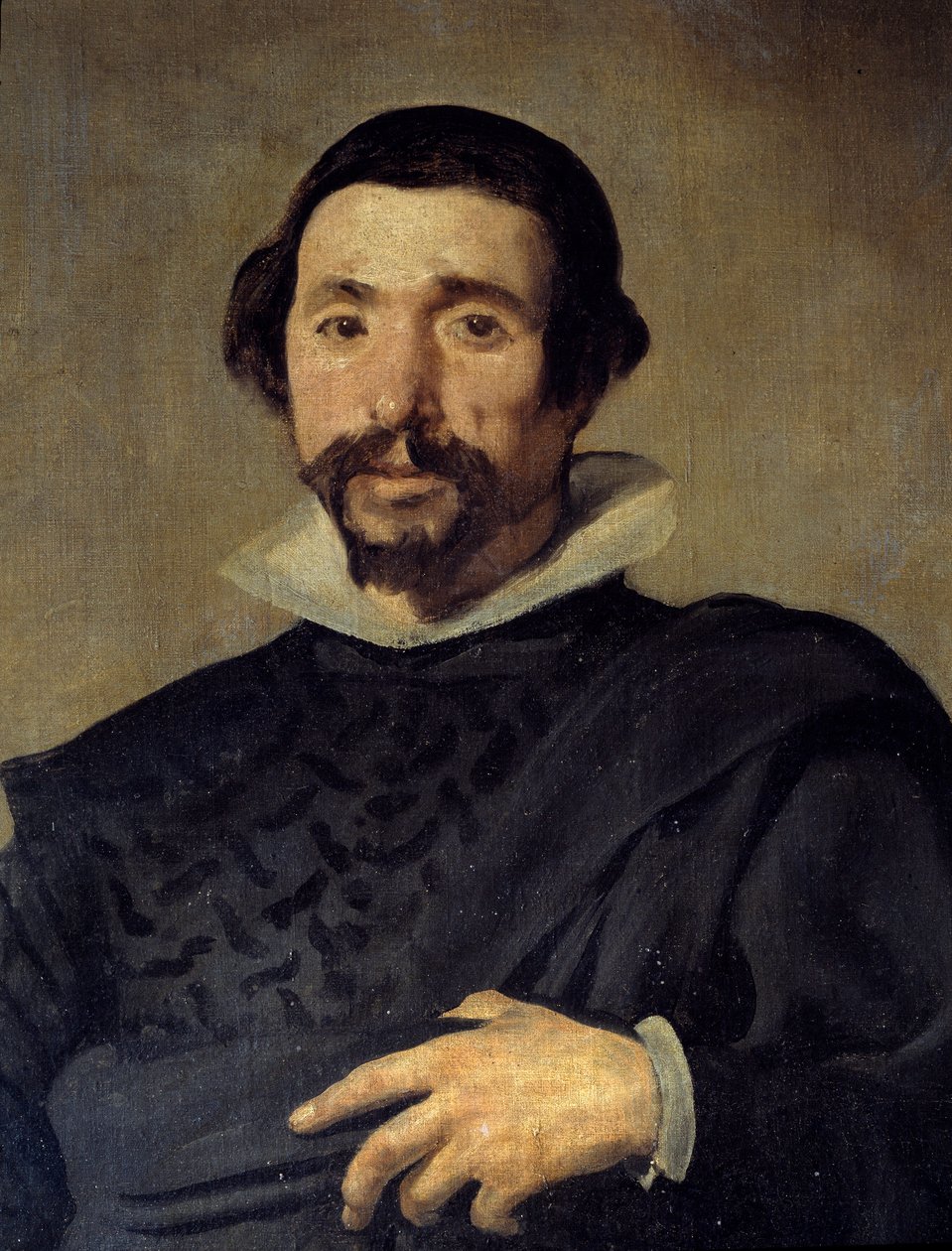 Valladolidin Pablo Jesterin muotokuva. Yksityiskohta. Diego Rodriguez de Silva y Velasquezin (1599-1660) maalaus, noin 1636-1637. Öljy kankaalle. Mitat: 2,09 x 1,23 m. Madrid, Musee Du Prado tekijältä Diego Velázquez