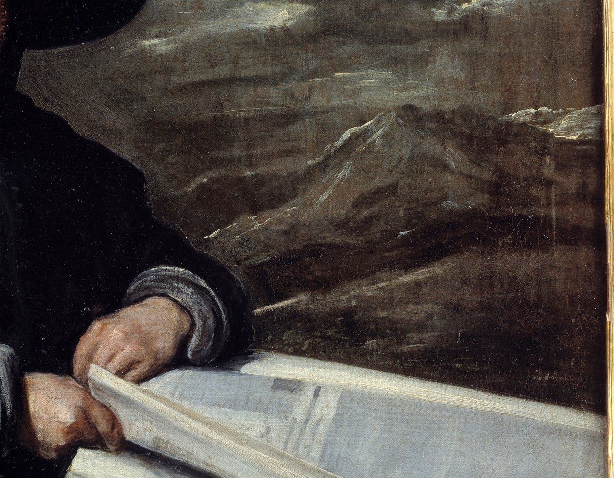 Diego de Acedon muotokuva sanoo serkku Detail. Diego Rodriguez de Silvan ja Velasquezin (1599-1660) maalaus tekijältä Diego Velázquez