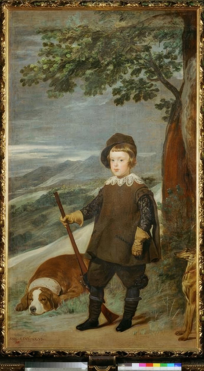 Prinz Baltasar Carlos ja Jäger tekijältä Diego Velázquez
