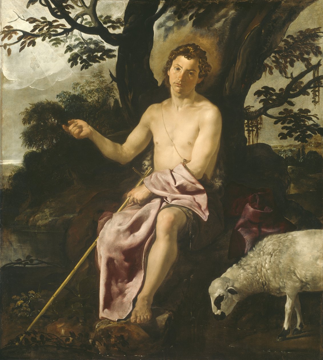 Pyhä Johannes Kastaja erämaassa, noin 1622 tekijältä Diego Velázquez