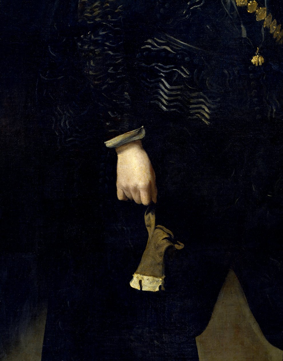 Kuningas Philip IV:n veljen Don Carlosin (1607-1632) muotokuva Don Carlosin vauvasta. Yksityiskohta. Diego Rodriguez de Silvan ja Velazquezin maalaus Diego Velasquezissa (1599-1660) tekijältä Diego Velázquez