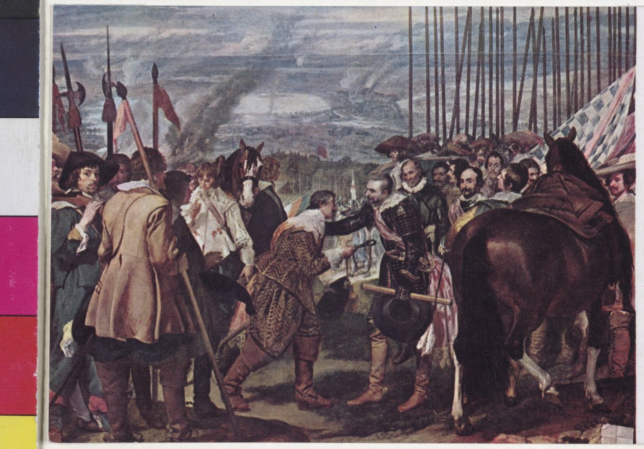 Bredan antautuminen 1625 Diego Velazquez tekijältä Diego Rodriguez de Silva y Velazquez