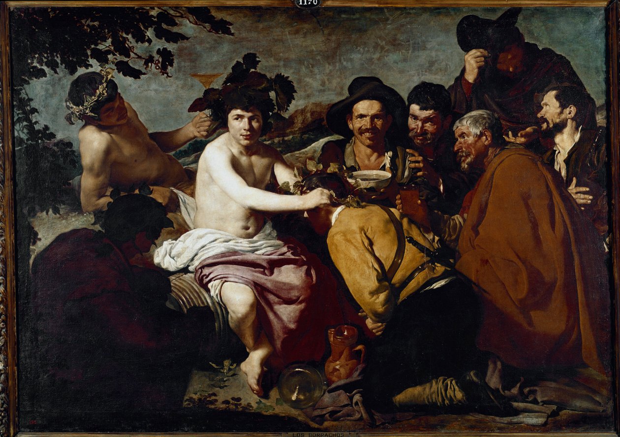 Bacchuksen tai juoppojen voitto (öljy kankaalle tekijältä Diego Velázquez