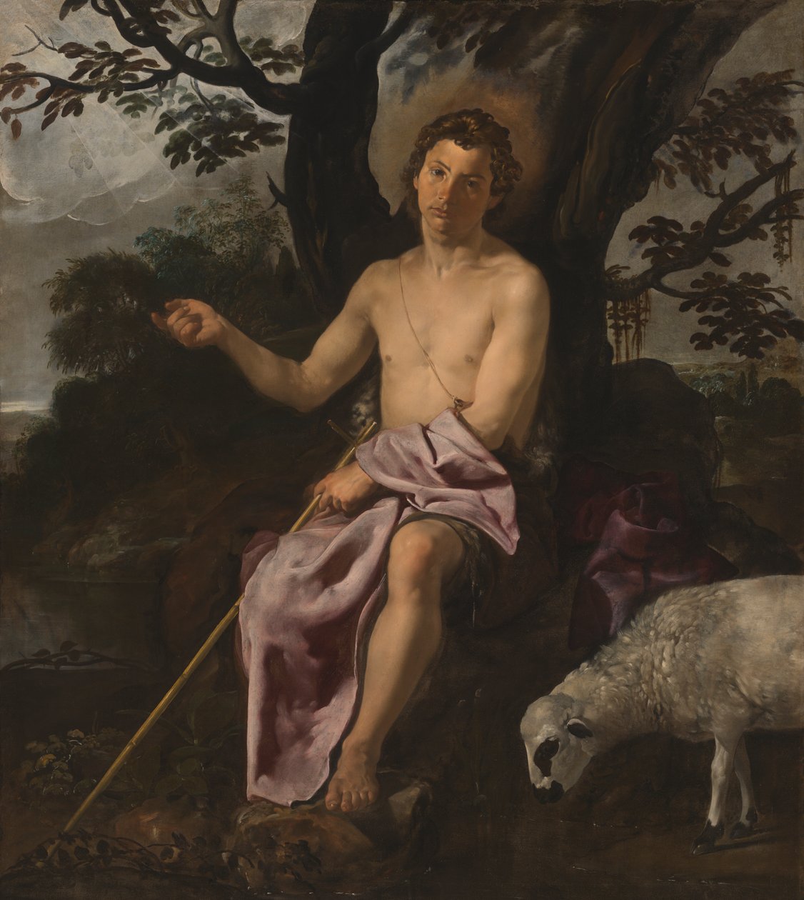 Pyhä Johannes Kastaja erämaassa tekijältä Diego Velázquez