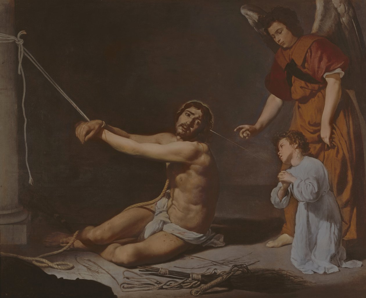 Kristus kristillisen sielun harkitseman liputuksen jälkeen, n. 1628-1629 tekijältä Diego Velázquez