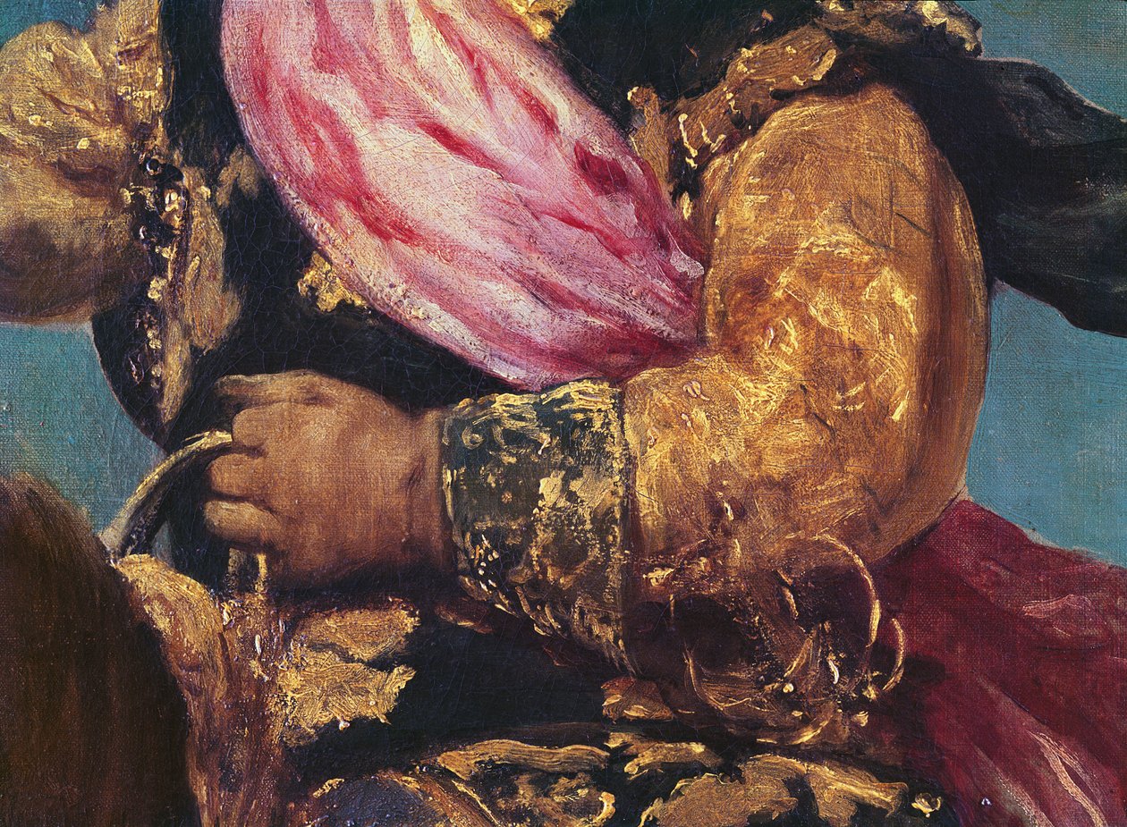 Yksityiskohta prinssi Balthasar Carlosista hevosen selässä, n. 1635-1636 (835:n yksityiskohta) tekijältä Diego Velázquez