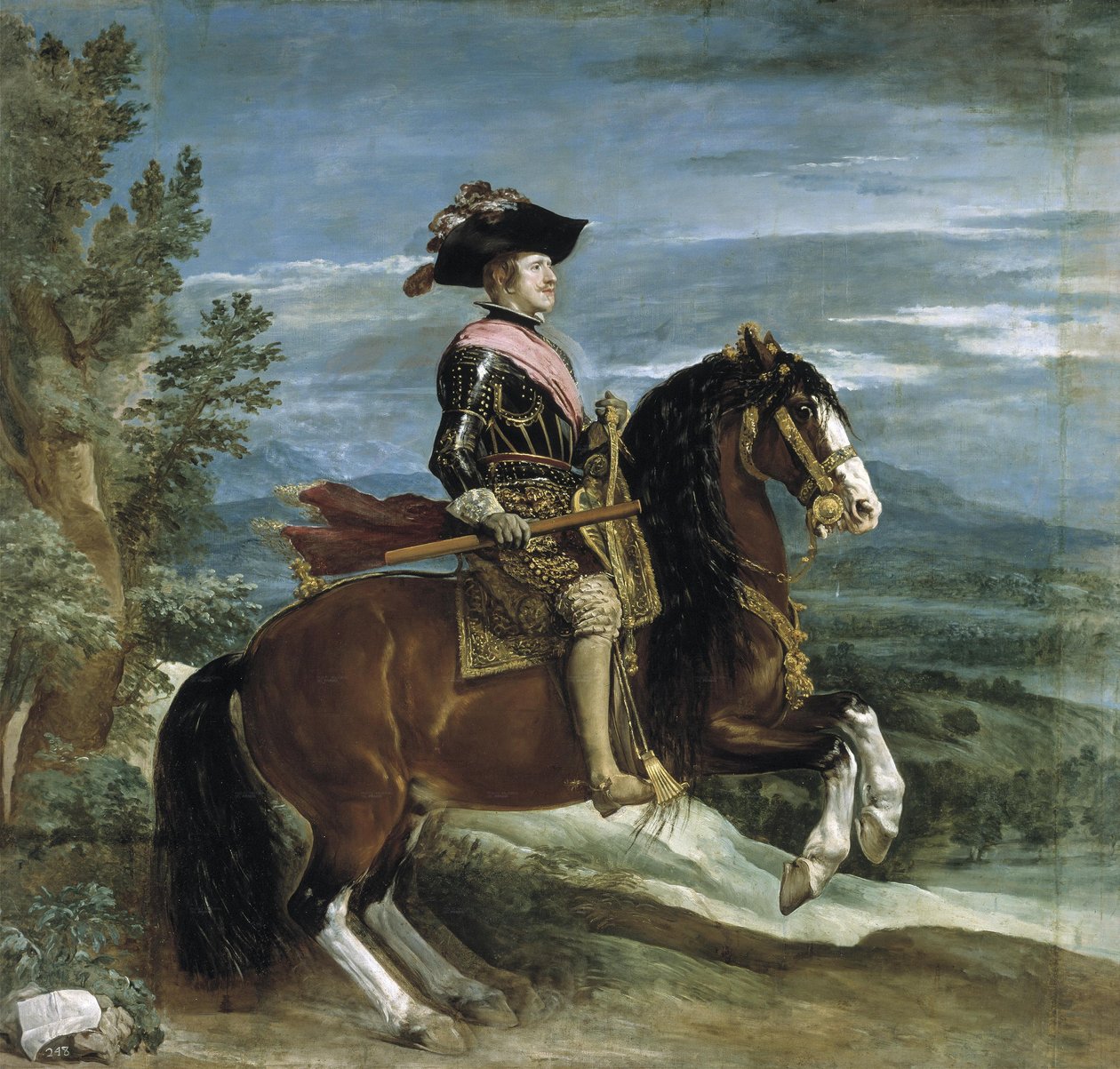 Philip IV:n ratsastusmuotokuva tekijältä Diego Velázquez