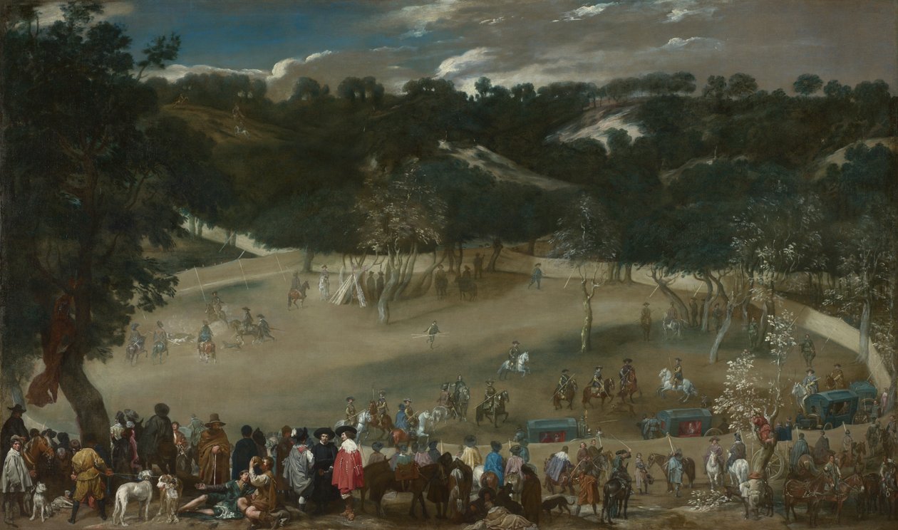Philip IV metsästää villisikaa La Tela Real, n. 1632-1637 tekijältä Diego Velázquez
