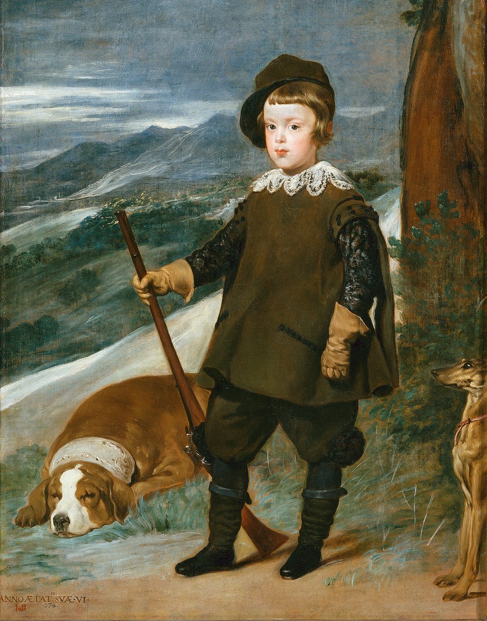 Prinssi Balthasar Charles metsästäjänä tekijältä Diego Velázquez