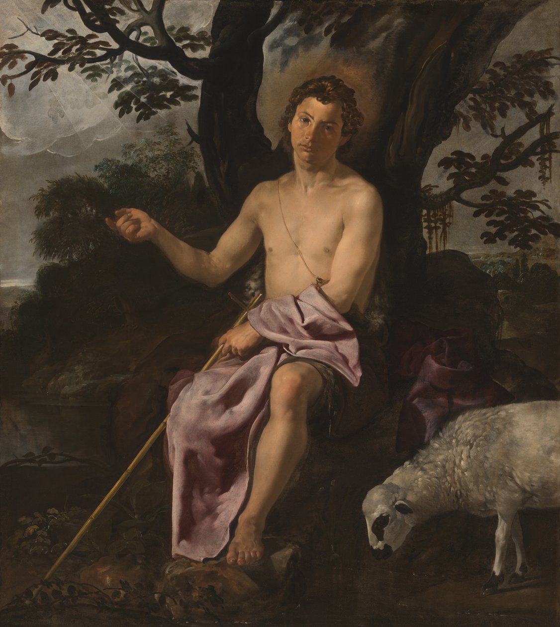 Pyhä Johannes Kastaja erämaassa tekijältä Diego Velázquez