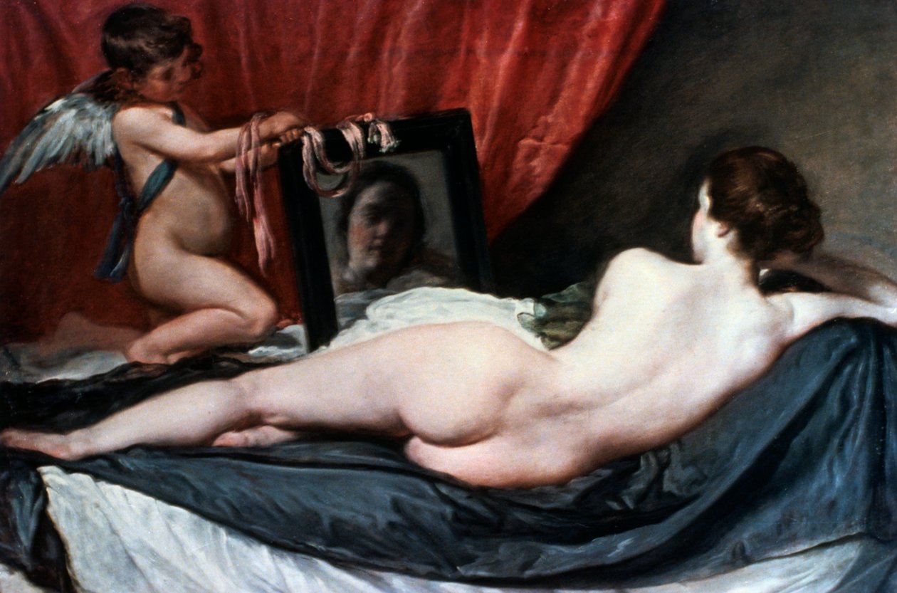 "Venuksen wc" "The Rokeby Venus", 1647-1651. tekijältä Diego Velázquez