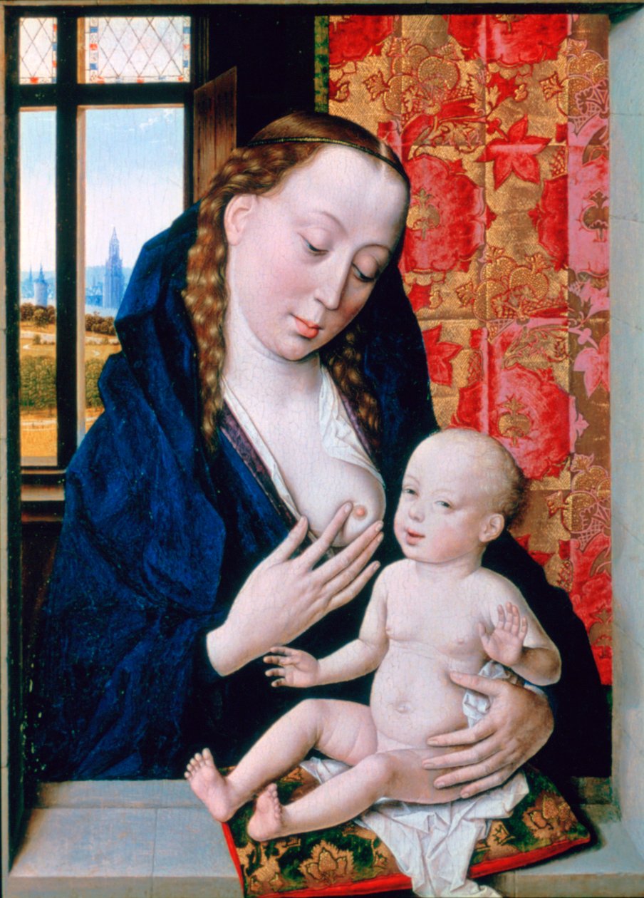 Maria ja lapsi, c1465 tekijältä Dieric Bouts