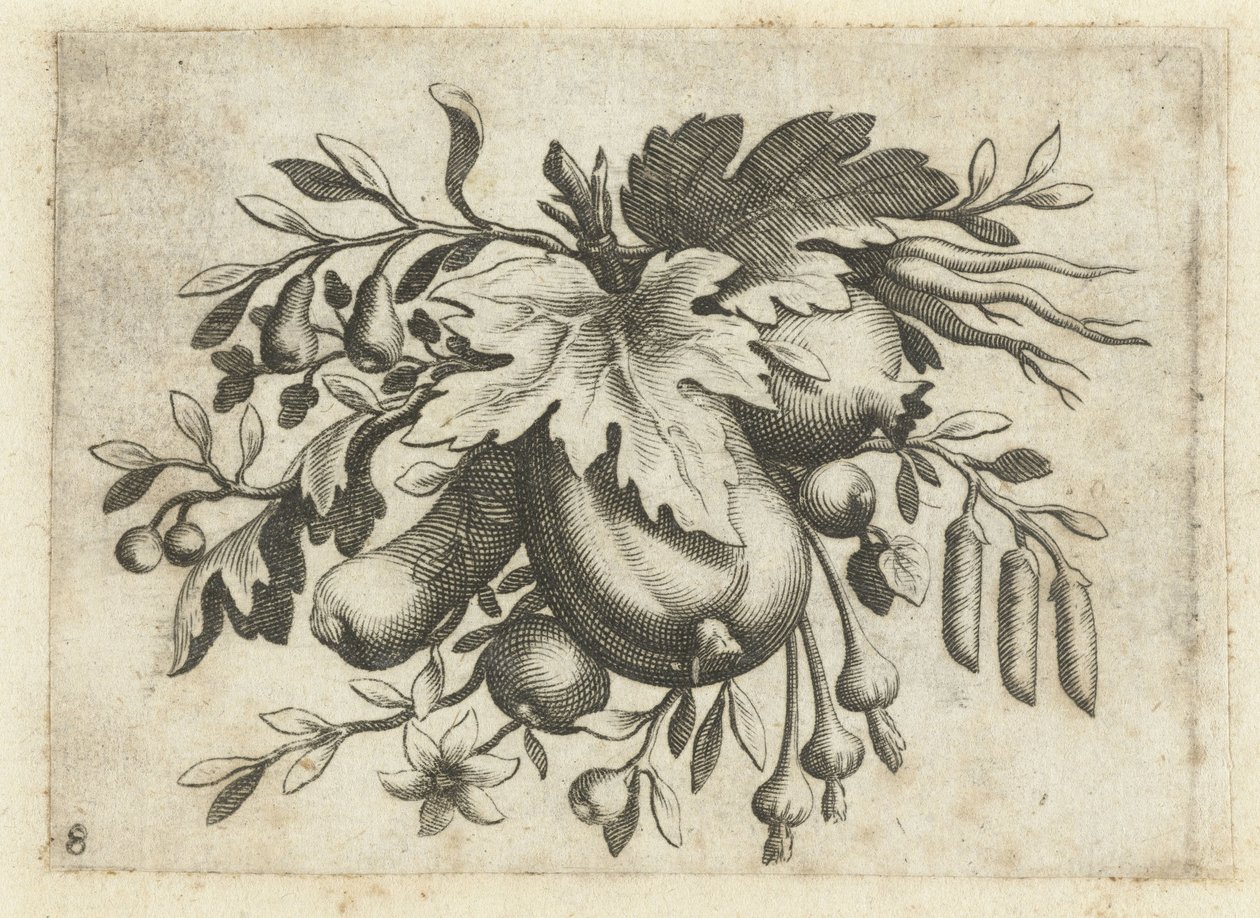 Festoen van Vrutten Matkustamiseen hyödyllinen pieni hedelmäkirja (sarjan nimi) tekijältä Dietrich Krüger (attributed to)