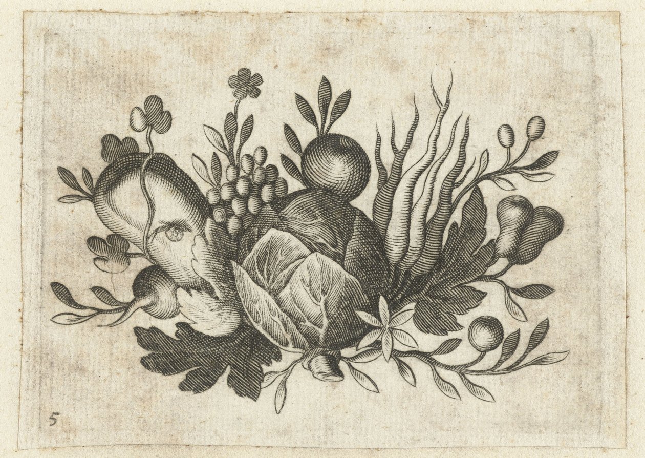 Festoen van Vrutten Matkustamiseen hyödyllinen pieni hedelmäkirja (sarjan nimi) tekijältä Dietrich Krüger (attributed to)