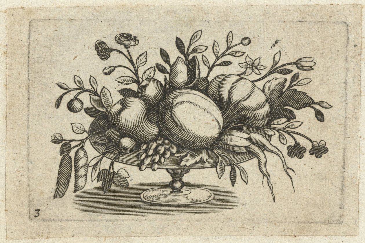 Vruchten op schaal Matkustamiseen hyödyllinen pieni hedelmäkirja (sarjan nimi) tekijältä Dietrich Krüger (attributed to)
