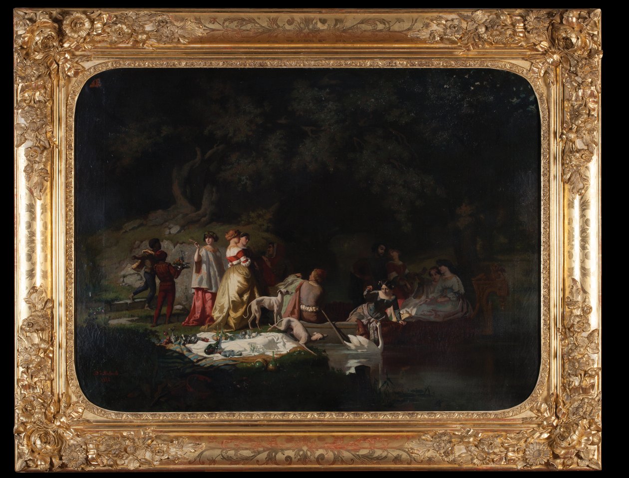 Boccaccion Dekameron 1850 (Öljy kankaalle) tekijältä Diodore Rahoult