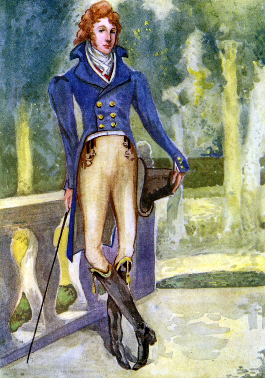 Miesten puku Yrjö IV:n hallituskaudella (1820 - 1830) tekijältä Dion Clayton Calthrop