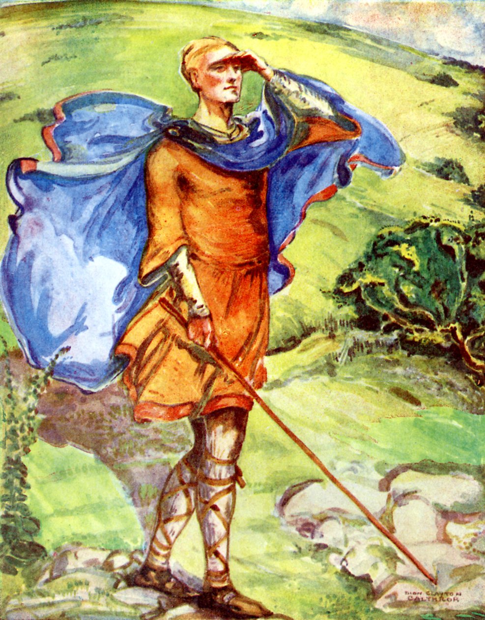 Miesten puku William I:n hallituskaudella (1066-1087) tekijältä Dion Clayton Calthrop